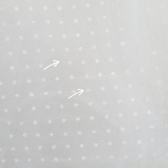 The Bar Kennedy Mini Dress Swiss Dot Blanc White Sheer Babydoll Tulle Size 00 - Picture 13 of 16